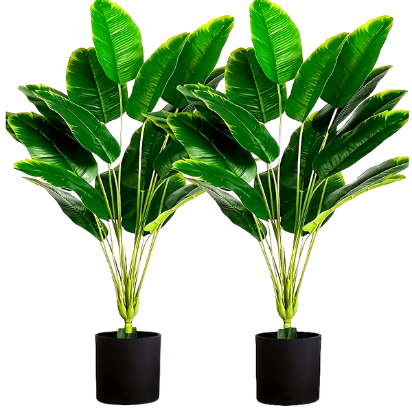 Elegant Set of 2 Artificial Plants Lifelike Greenery with Long Stems Indoor Outdoor Decor Ideal for Weddings Hotels Gardens Photoshoots Chri