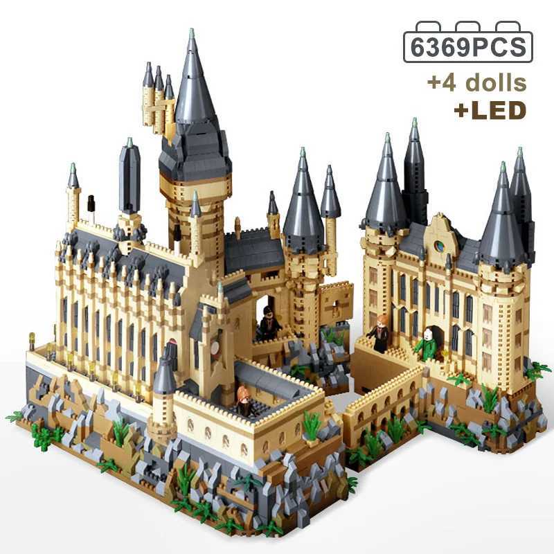 Micro Bricks Ci Creative Medieval Magic Castle Series School Architecture Model Building Blocks Gifts Toys Kid Adult ChildXJ250102
