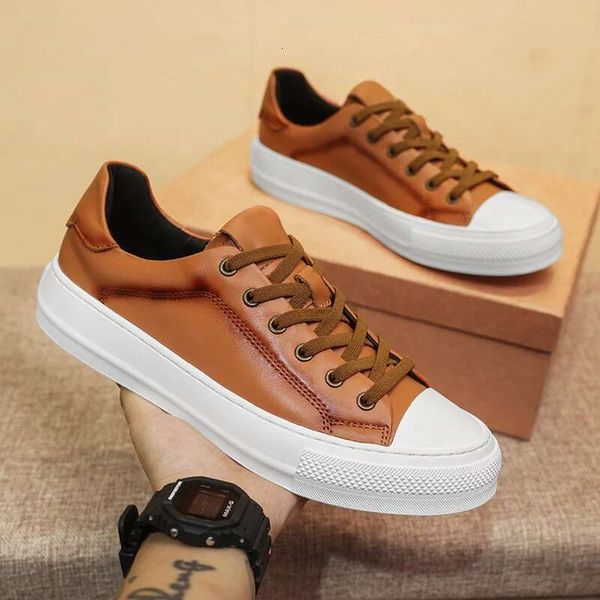 Men sneakers Fashion genuine Leather Casual Oxford Comfort Outdoor Antiskid Walking Shoes Designer Business oxfords shoes