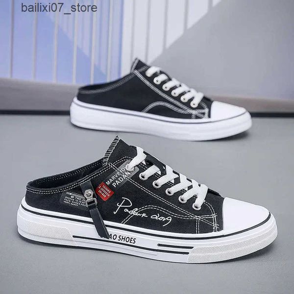 Sandals Mens casual skate shoes with thick soles comfortable walking fashionable closed toe suitable for mens summer breathable L240910