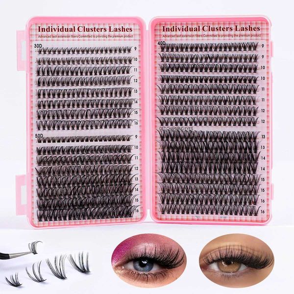 DIY Multi Type Mixed Wispy Artificial Mink Eyelash Fluffy and Natural Eye Makeup ToolW241024