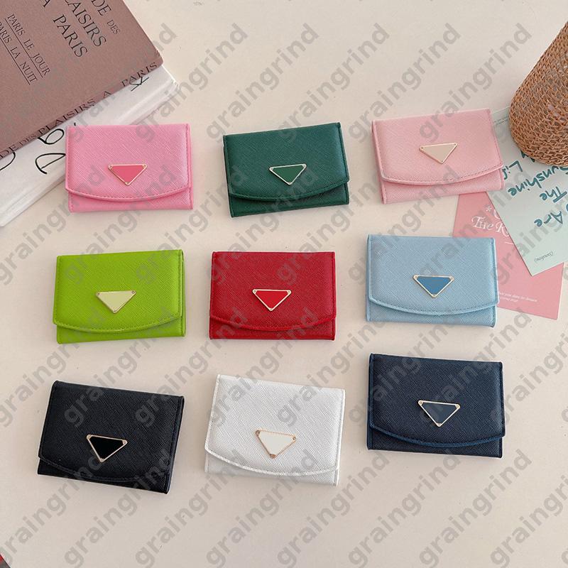9-color Card Bag Designers Card Holders Lady Wallet Three Fold Cards Cover Man Credit Card Storage Bag Luxury Cardholder Handheld Purses With Box DP