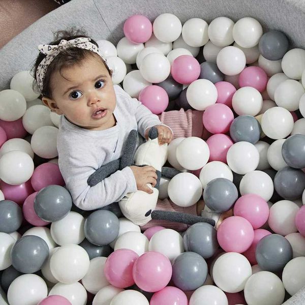 50-100pcs Baby Plastic Balls Colorful Pool Ocean Wave Ball Games for Baby Children Funny Toys Eco-Friendly Stress Air ToyBallC250110