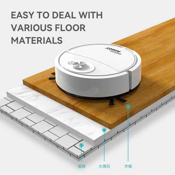 Vacuum Cleaner USB Charging Sweeping Robot Mop Machine Pet Hair Hard Floor Carpet Home Smart Sweeping Suction Cleaning Appliance M240905