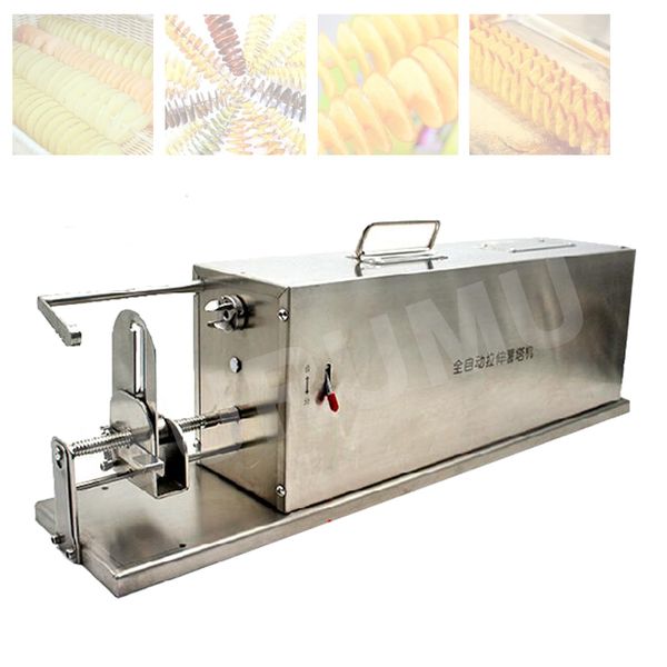 Electric Potato Spiral Cutter Machine Tornado Potato Tower Maker Stainless Steel Twisted Carrot Slicer Commercial