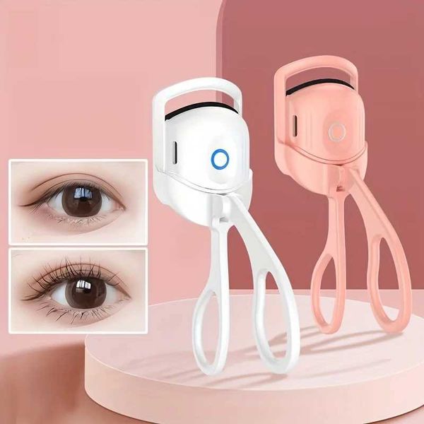 Fast Heating Electric Eyelash Curler - Create Long-Lasting Curled Eyelashes - Portable Travel Eye Makeup Tool Y240810