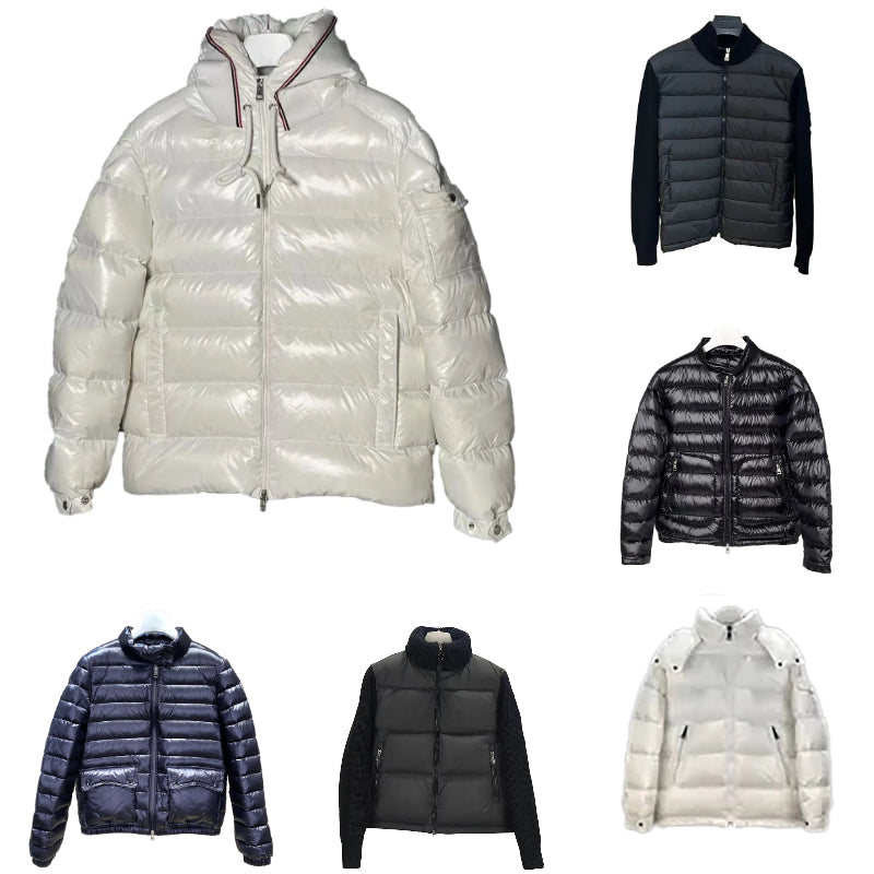 mens jacket winter jacket designer womens down jackets winter hooded puffer jackets parkas slim embroidered badge womens outerwear coats asian size