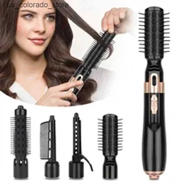 Electric Hair Brushes Multi-Functional Four-In-One Negative Ion Hot Air Brush Hairdressing Comb Straight Hair Curly Dual-Use Rotating Stylin