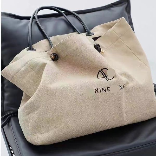 Handbag Men Capacity Outdoor Bags New Women Bing Large Tote Niche Beach Designer Bag Fashion Woven Seaweed Handmade Canvas