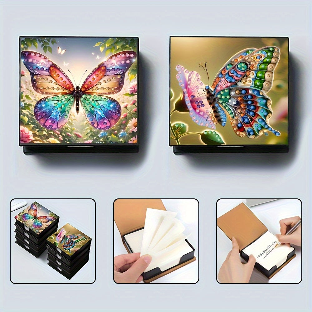 TEMU A Diamond Painting Diy Creative Notepad Paper With A Notebook Box In A Style.the Package Will 2 Annual Popular New Styles. Used For Daily