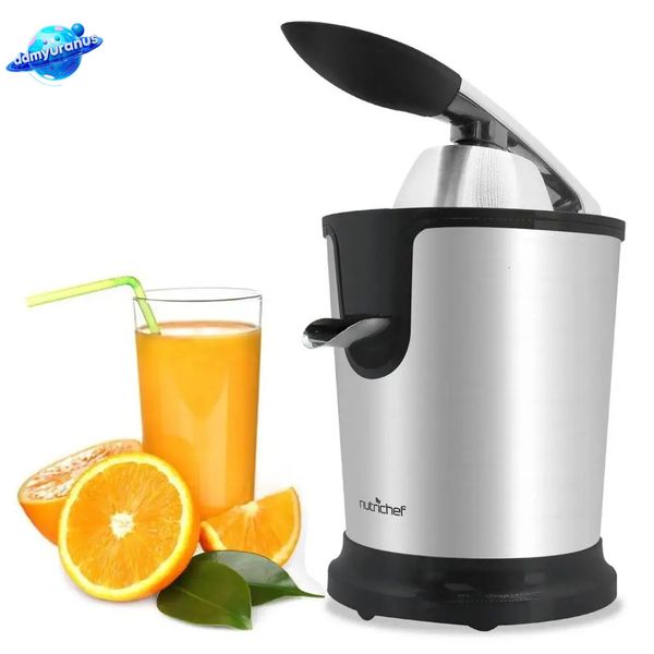 ddmyuranus Electric Citrus Juicer Squeezer 160W Stainless Steel Fruit Press Extractor with Power Handle Cone Orange Lime Pomegranate good