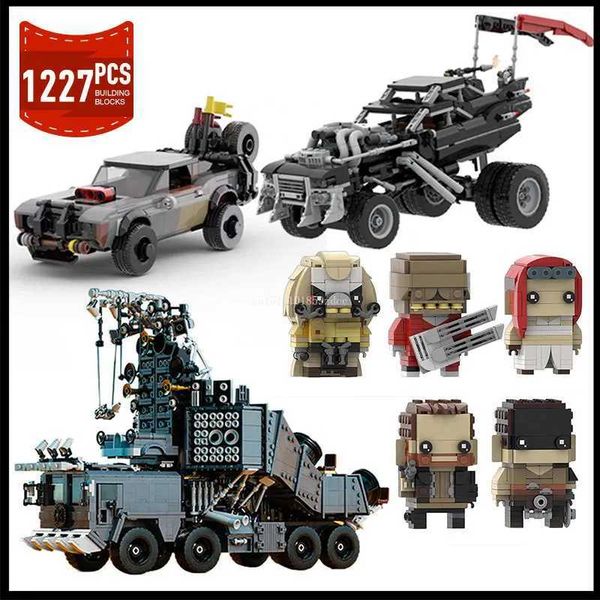 Moc mad maxed war signed gigahorsed reisigered mod modelo filmes de velocidade veículo campeão veículo tijolheadz imortan joer Toys Bricks G