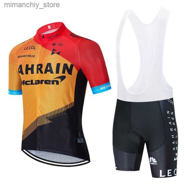 Cycling Jersey Sets 2024 TEAM Short Seve Cycling Jersey 19D Pad Pants suit Mens Summer MTB BICYCLING shirts Culotte Wear Q240612