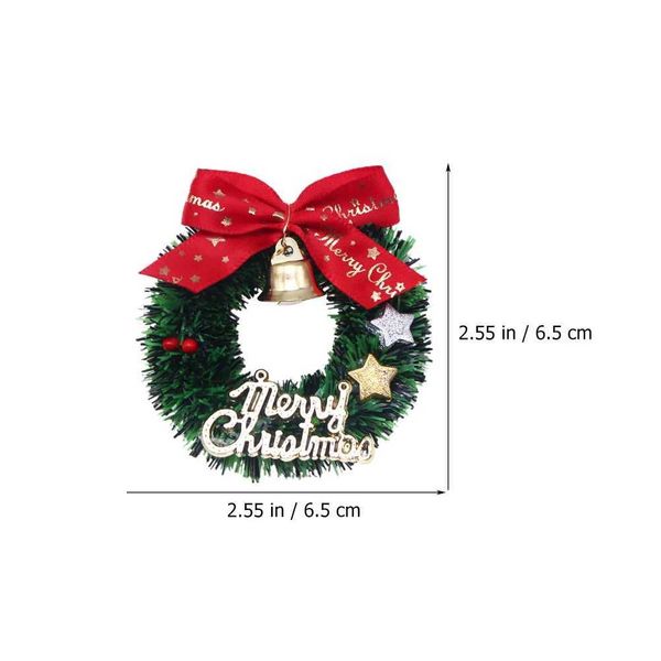 New Arrival 10 Christmas wrenches candles fireplace decorations garden decorations pendants toy wrenches plastic trees mini houses Z241024