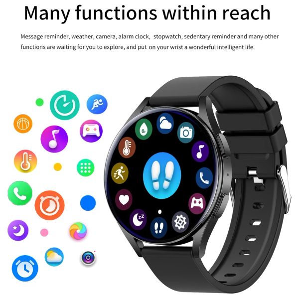 New Smartwatch for Men HD Full Touch Blood Pressure Blood Oxygen Bluetooth Call Sports Smart Watch Men Women For Android IOS