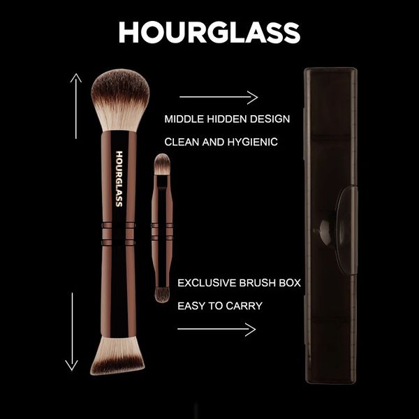 HOURGLASS Multifunctional Four Head Makeup Brush Eye brush for Loose Powder Foundation Eye Shadow with a box 250121