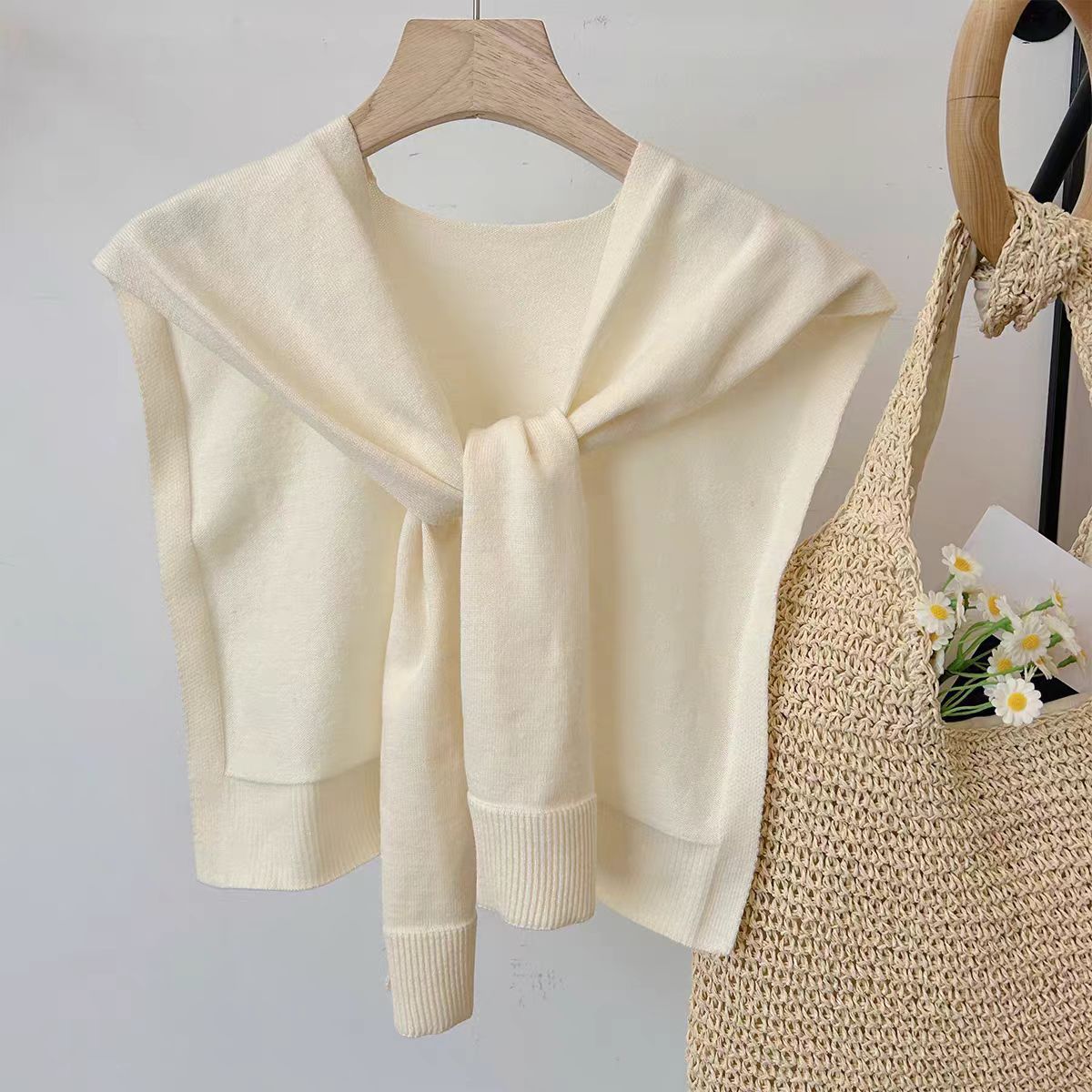 K1150 2025 new fashion high-end casual versatile shawl outerwear women&#039;s spring and summer thin air-conditioned room knitted shawl