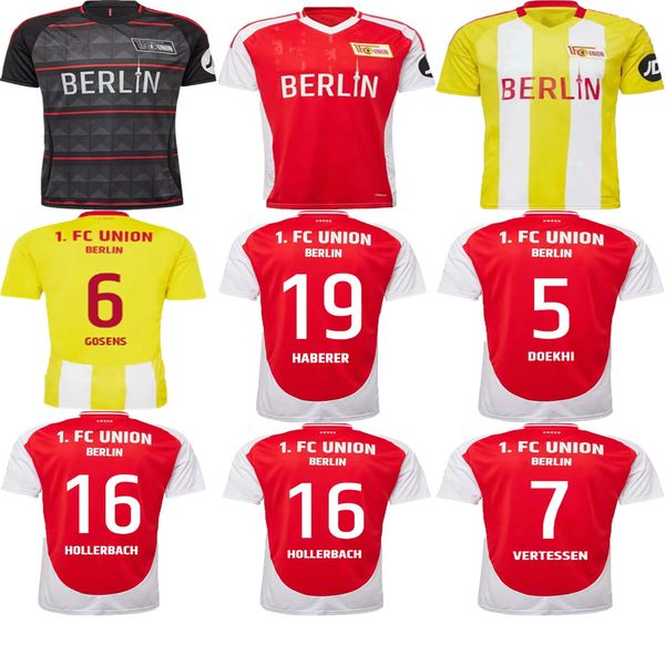 top Union Berlin Soccer Jerseys for Men Football Shirts Home Away 2024 2025 FOFANA KHEDIRA HABERER