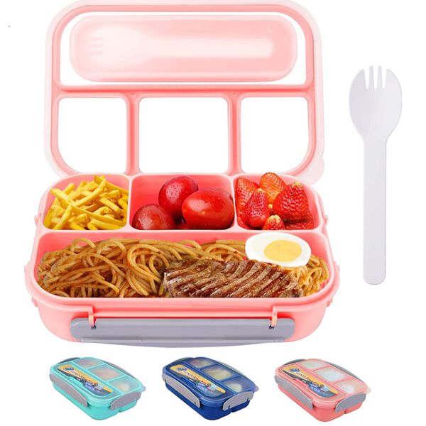 Bento Boxes Lunch Box - Bento Type Leak Proof Lunch Container for Children Suitable for Boys and Girls BPA Free Microwave Dishwasher Safety