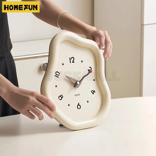 Creative Modern Table Clock Modern Simple Desk Clock For Living Room Eco-Friendly Home Decoration Desk Table Art Decor For Gift 250113