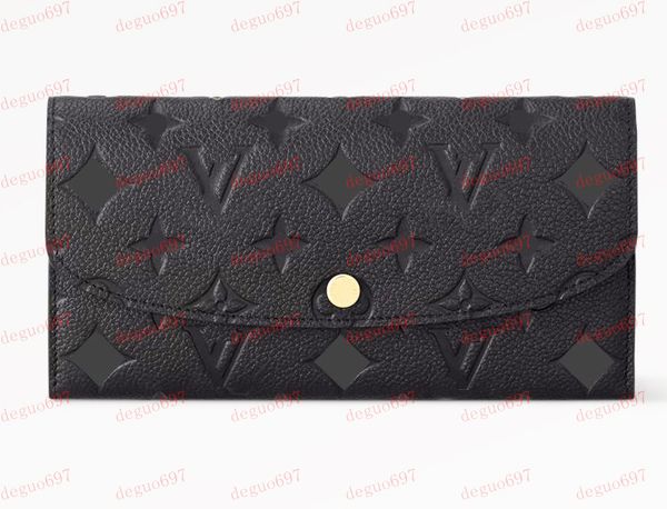 Fashion Designers Wallet Luxury Women Short Purse Embossed Flower Letters Genuine Leather Wallets Credit Card Holders Ladies Plaid Money Clu
