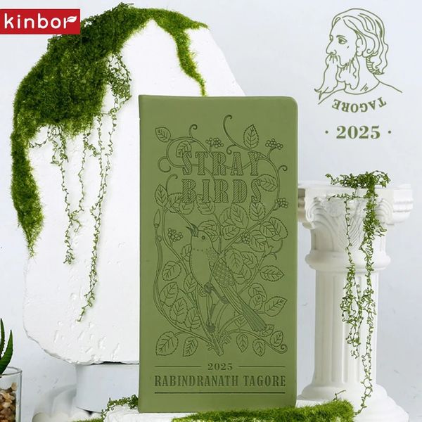 Kinbor 2025 Weekly Planner Notebook One Pages Per Week Daily Time Management Schedule Books Self Disciplined Punch Efficiency 241126