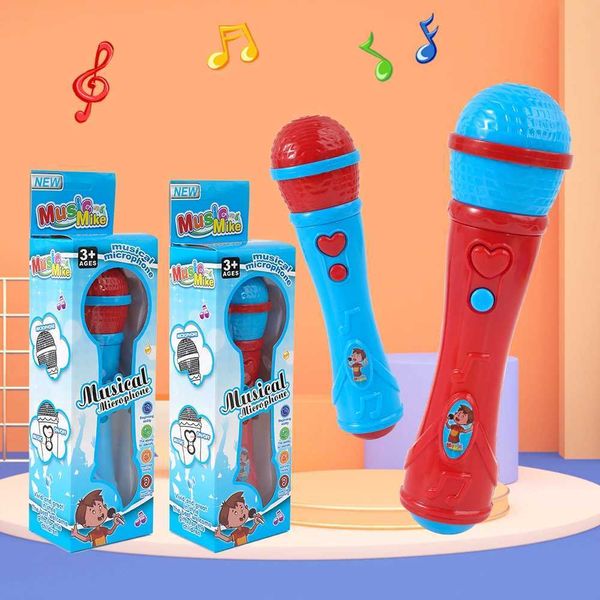 1 childs simulated sound amplifier microphone for early education enlightenment singing music toy microphone W240826