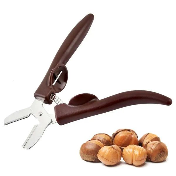 Fruit Vegetable Tools Chestnut Cutter Tool Multifunctional Quick Clip Nut Opener Gadgets Metal Nutcracker Kitchen Accessories 231213