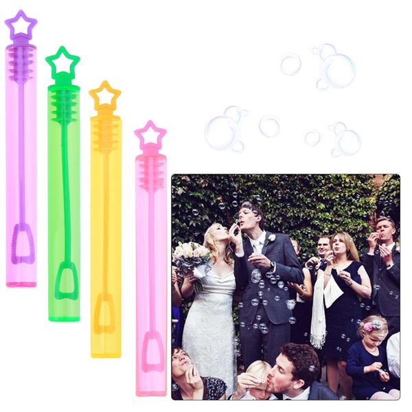 6-12-24pcs Star Bubble Wand Soap Bottle Tube Summer Outdoor Soap Bubble Bottles Toy Kids Game Bubbles Maker For Children Party