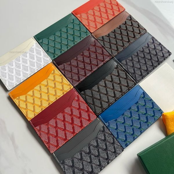 2024 Genuine Leather Card Holder Designer Wallets Fashion Coin Purses Quality Cardholder Key Pouch Women Mens Bag Wallet Passport Holders Ke