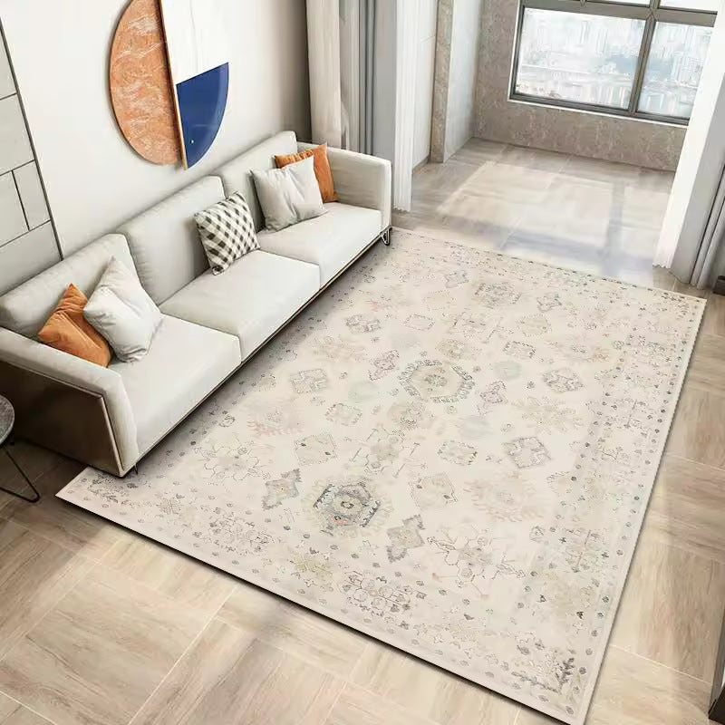 Living room carpet, foldable washable sofa, coffee table blanket, American retro anti slip carpet