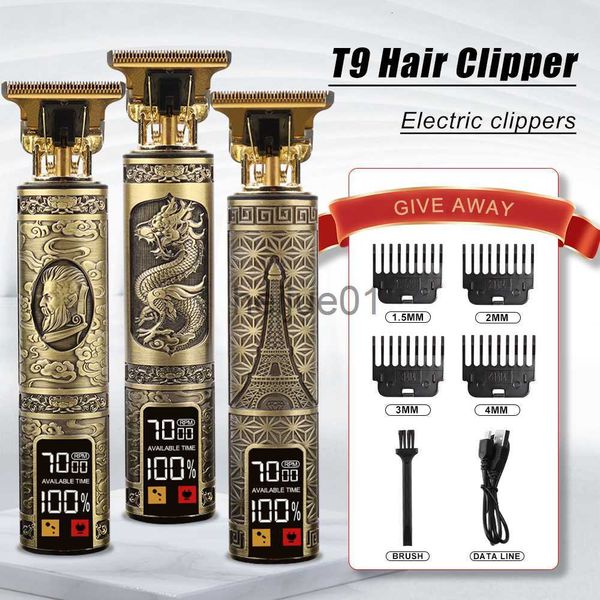 Electric Shavers Electric Shavers Vintage T9 mens Electric Shaver for men Hair Cutting Machine Shaving Hair Clipper Professional Beard Trimm