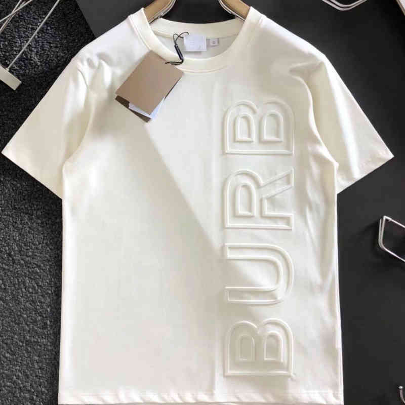 Burby Mens t Shirt Designer Shirts Round Neck Short Sleeve Tshirt Men Women Sweatshirt 3d Letter Printing Cotton Oversize tee
