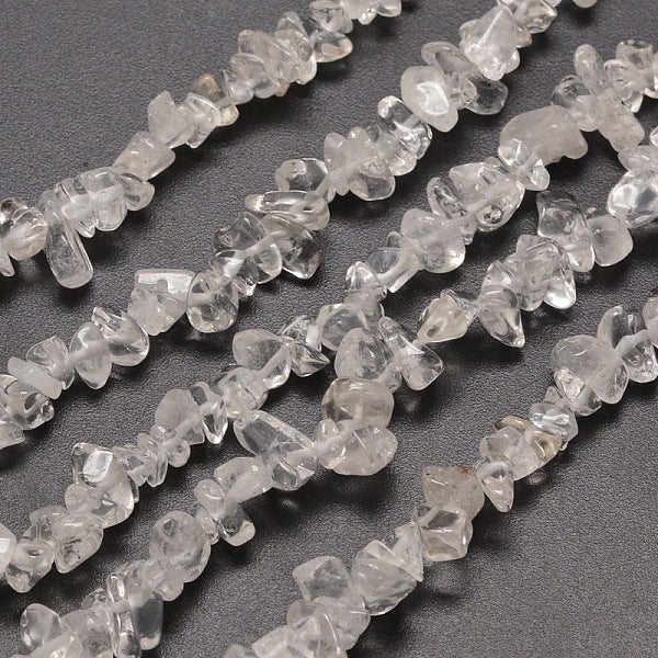 Natural Quartz Crystal Chip Beads Strands