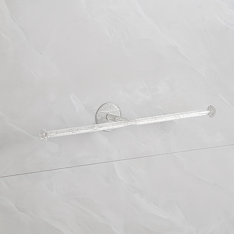 TEMU 1pc Clear Acrylic Wall-mounted Jewelry Organizer - Transparent Oval Hanging Rack For Hairbands, Makeup Brushes, Accessories - No-drill Adhesive