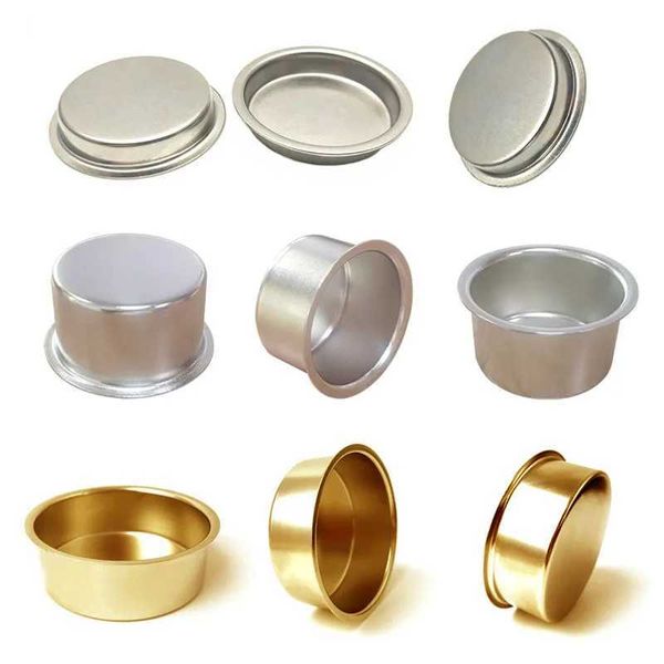 Mini Candle Jars Round Metal Candle Cups Tea Light Tins Candle Containers Tealight Wax Holders Trays Candlestick For Home DecorC241029