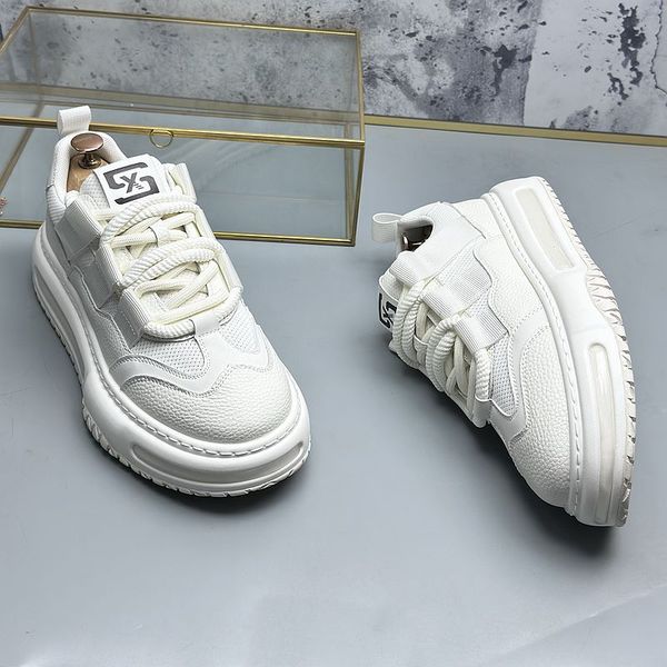 Style Dress British Wedding Party Business Shoes Classics Breathable Mesh Sports Casual Sneakers Round Toe Thick Bottom