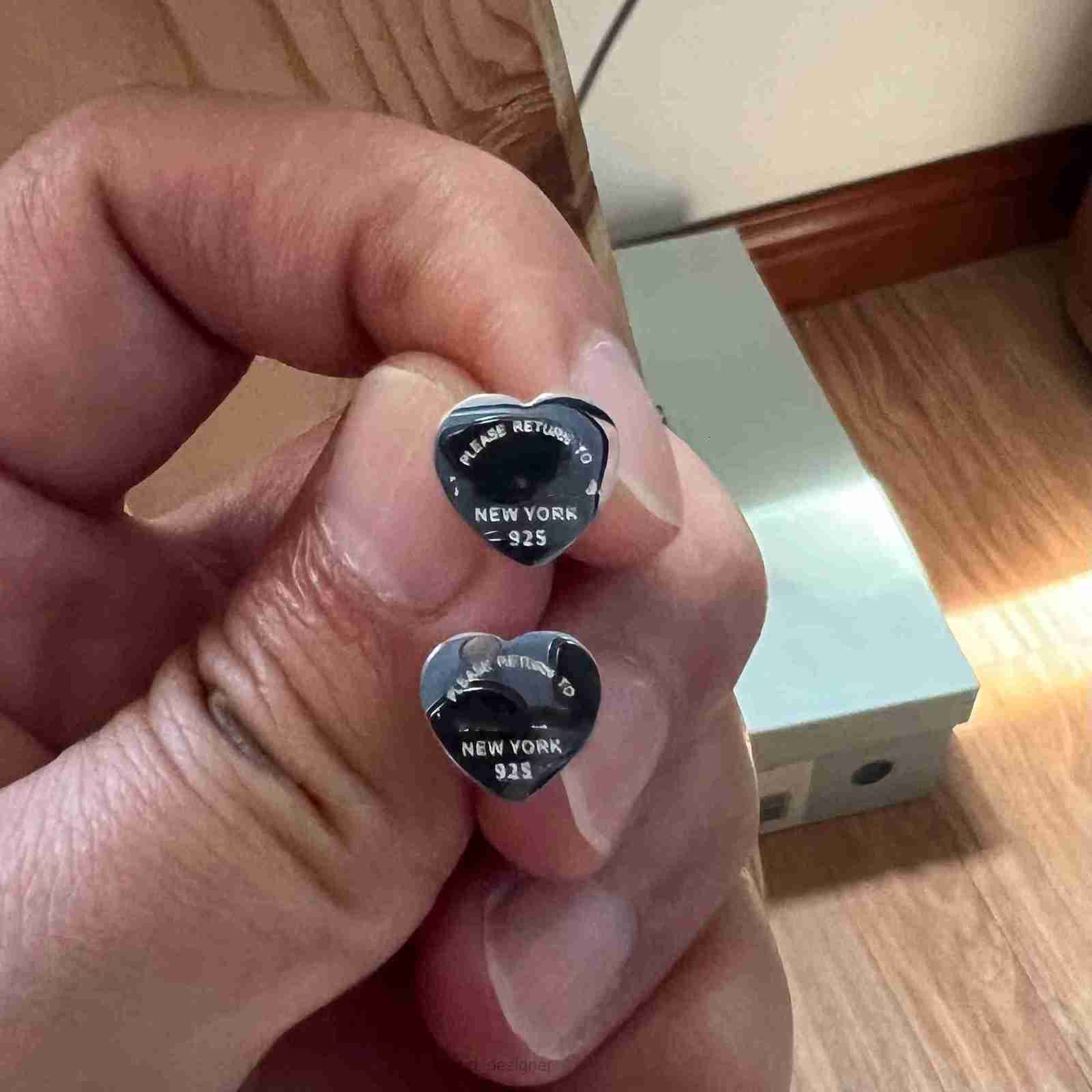 316L Stainless Steel high mirror small heart letter stud Earring 18k rose Gold Silver studs Earrings Women men Wedding Party love Jewelry never fade