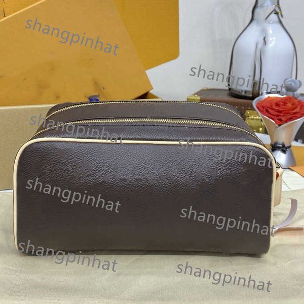 High quality Cosmetic Bags Cases Double zipper men travelling toilet bag designer women wash large capacity cosmetic bags toiletry Pouch mak