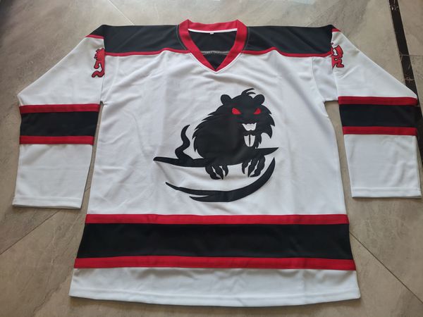 Hockey jerseys Physical photos Insane Clown Posse 19 Hallowicked WHITE ORANGE Men Youth Women High School Size S-6XL or any name and number