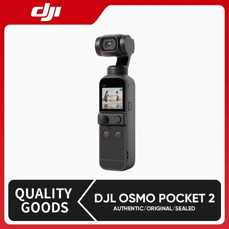 Sports Action Video Cameras DJI osmo Pocket 2 - Handheld 3-Axis Gimbal Stabilizer with 4K Camera 64MP Photo ActiveTrack S2410241