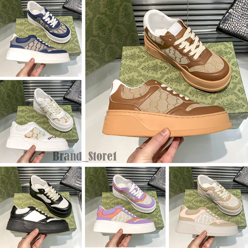 Designer Chunky B Series Casual Shoes Men Women Sneakers Luxury Classic Calfskin Leather High Quality Trainers Cookie shoes