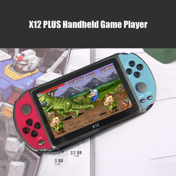 X12PLUS video game console handheld game player with built-in 2000 classic support for arcade games and progress protection Y240926