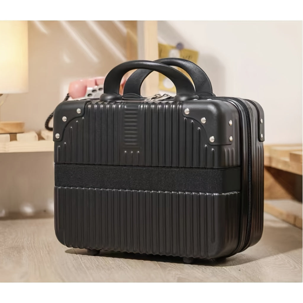TEMU 14 "small Suitcase Mini Storage Box Fashion Makeup Bag Portable Travel Case Sugar Cube Makeup Bag