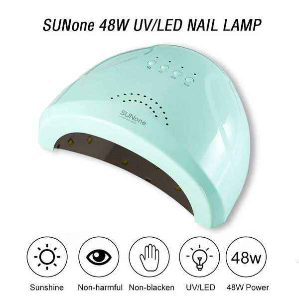 Nail Dryers SUNone 48W UV LED Lamp for Nails Professional Gel Polish Drying Lamp With 4 Gear Timer Protable Smart Nail Dryer Nail Tools 2303