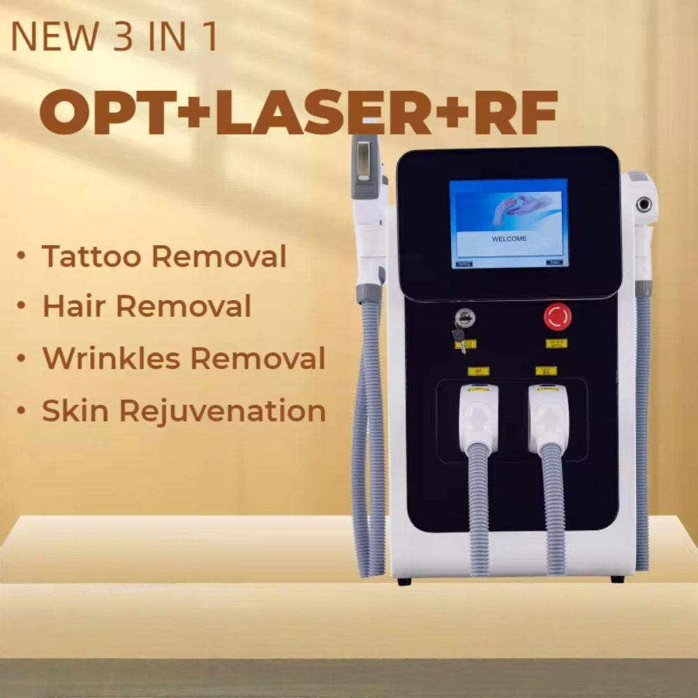 Professional Hair Removal Machine OPT 3 In 1 Skin Rejuvenation Carbon Peeling Face Lifting Pico Laser Tattoo Removal Equipment For IPL