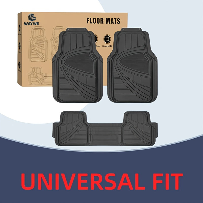 TEMU Mat-153 Foot Pad, Car Mat Floor Set, Rubber Car Floor Mat, Car Mat Floor Set All Weather, Car Interior Accessorie, Rubber Floor Mat For Car, Car