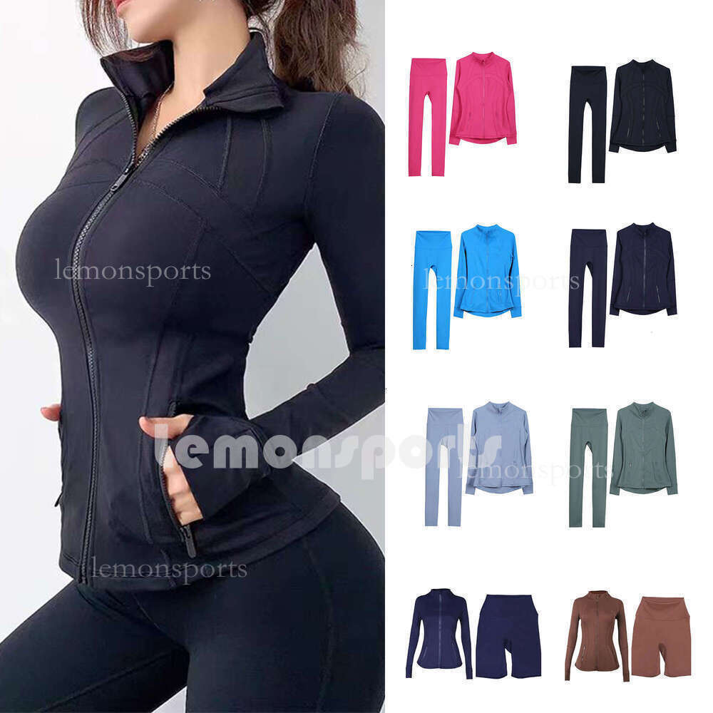 TOP Yoga Gold Zip Legging Luluity Lemonitys set men Jacket Sweatshirt shirt Sport men luluity lemenes leggings aloness women clothes dfynely pant