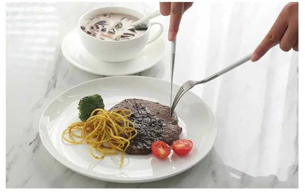 8 inch plain white bone china vintage round deep plates white ceramic tray japanese style dinner serving plate X2501291