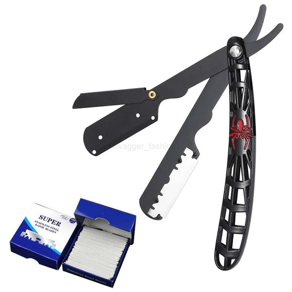 Professional Manual Shaver Straight Edge Stainless Steel sharp Barber Razor Folding Shaving Beard Trimmer CutterB240709